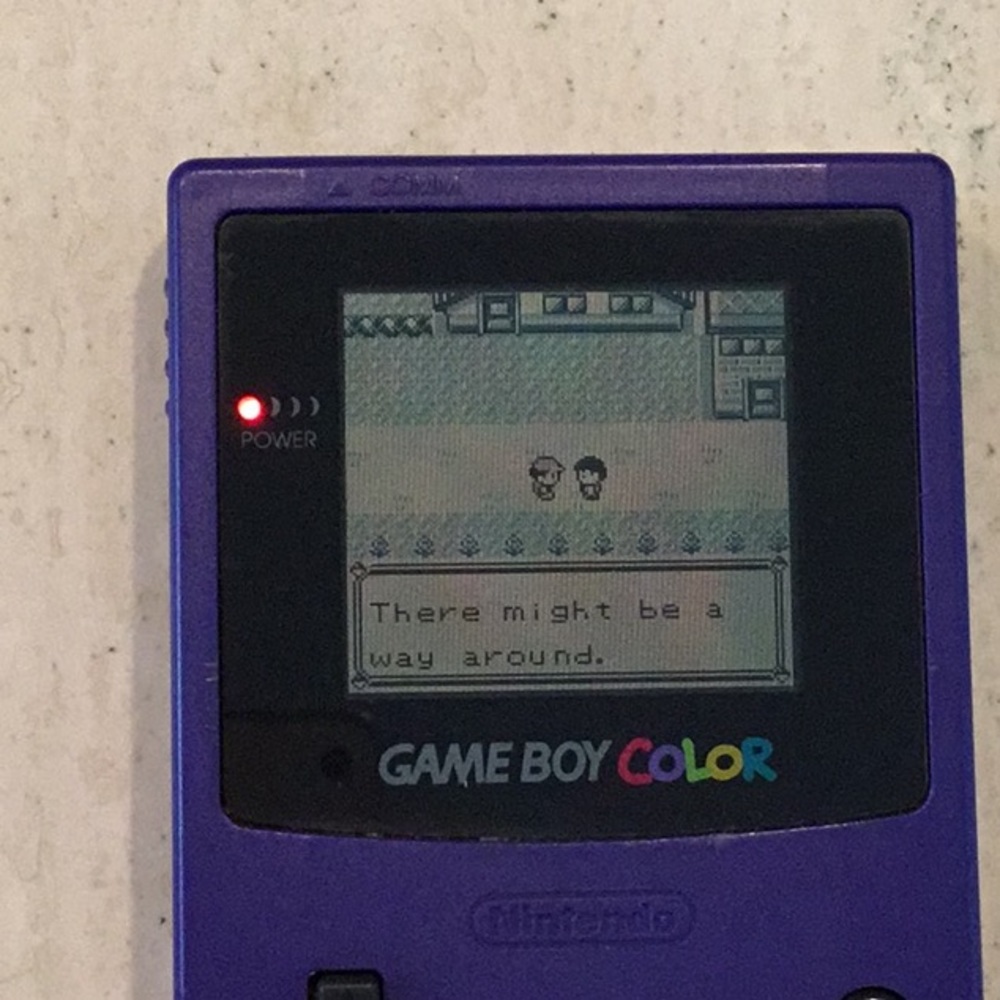 Nintendo Gameboy Color Console System Grape Purple Handheld Game Boy Authentic - Picture 4 of 16